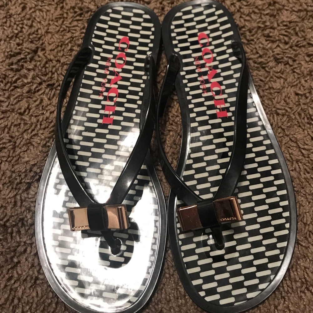 Coach flip flop sandals
